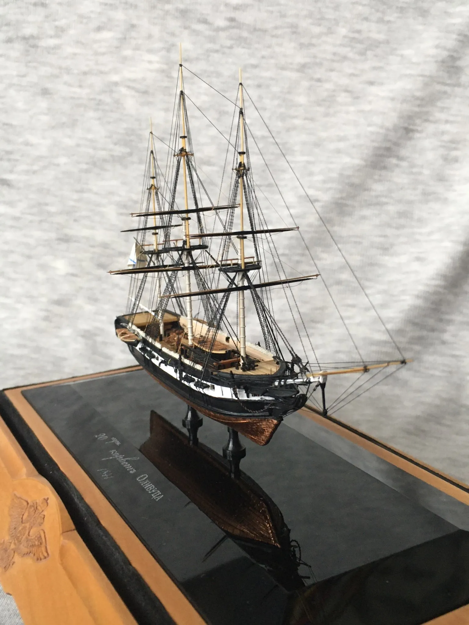 Модель корабля 20-ти пушечный корвет “Оливуца” - Верфь на Столе