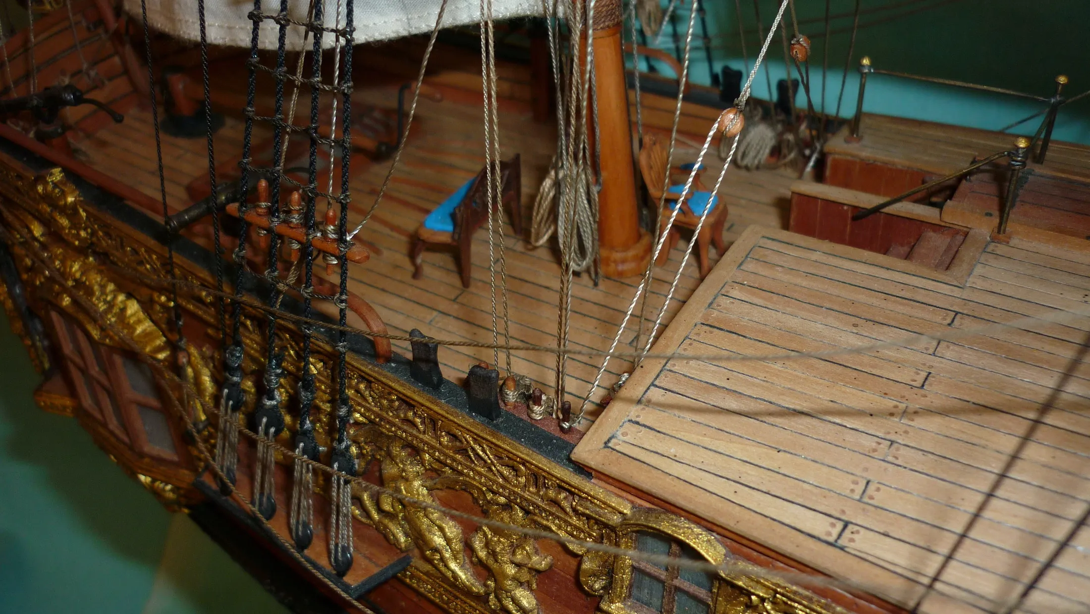 Модель корабля Королевская яхта «Royal Caroline», Англия - Верфь на Столе