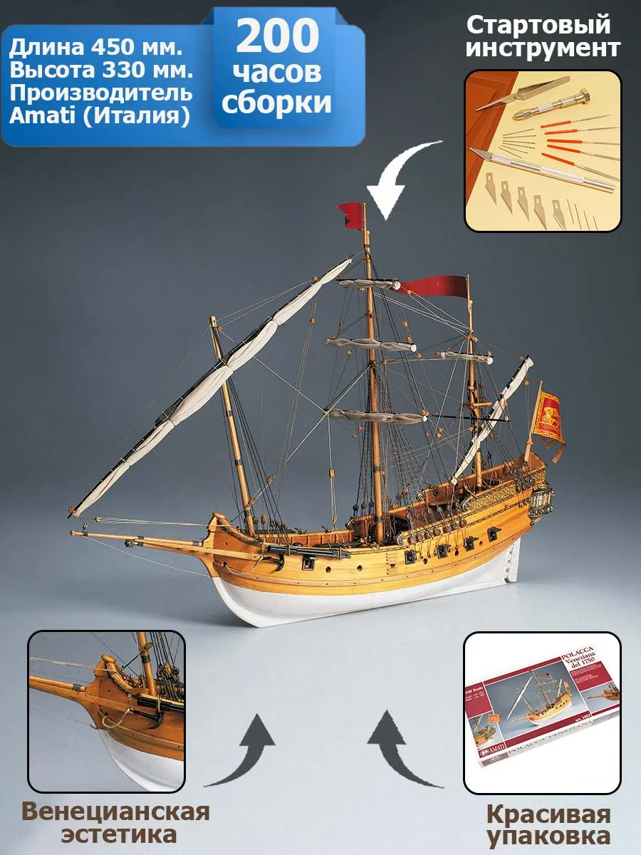 Polacca Veneziana + (Стартовый набор инструментов) Polacca Veneziana + (Стартовый набор инструментов)