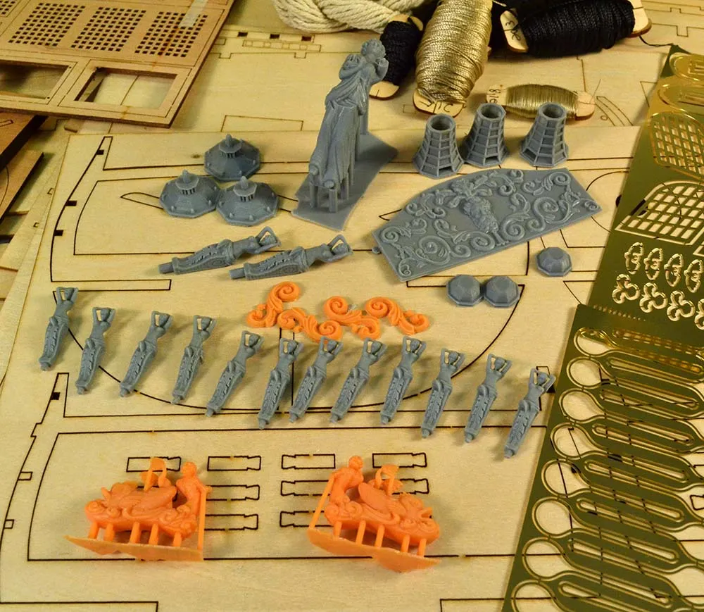 Черная Жемчужина, большая версия + (Полный набор инструментов, клея и лак) Черная Жемчужина, большая версия + (Полный набор инструментов, клея и лак)