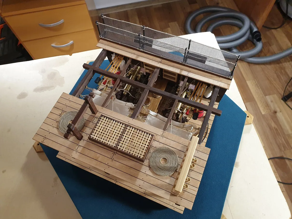 Модель корабля Фрагмент орудийной палубы - Верфь на Столе