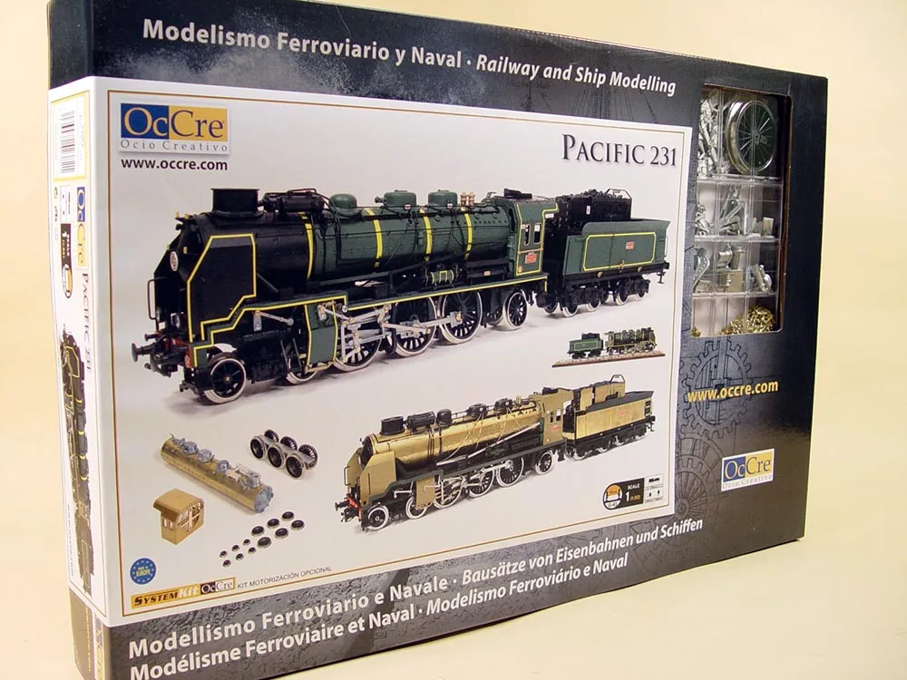 Модель паровоза PACIFIC 231 + (Полный набор инструментов, клея и краски) Модель паровоза PACIFIC 231 + (Полный набор инструментов, клея и краски)