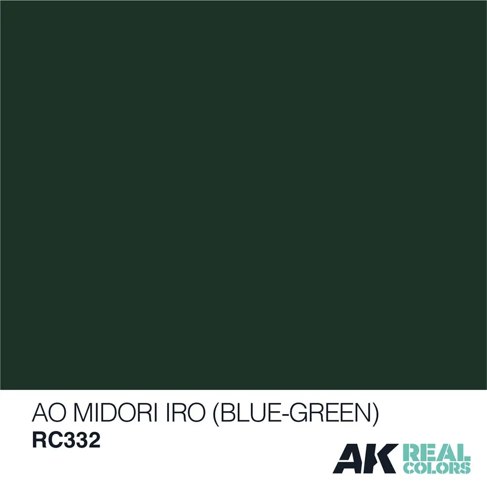 Краска AK Interactive, акриловая Ao Midori Iro (Blue-Green) / Сине-зеленый, 10 мл Краска AK Interactive, акриловая Ao Midori Iro (Blue-Green) / Сине-зеленый, 10 мл