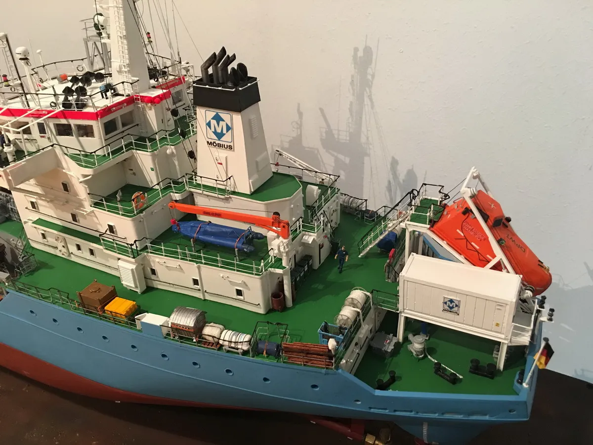 Модель корабля dredger "Josef Möbius" - Верфь на Столе