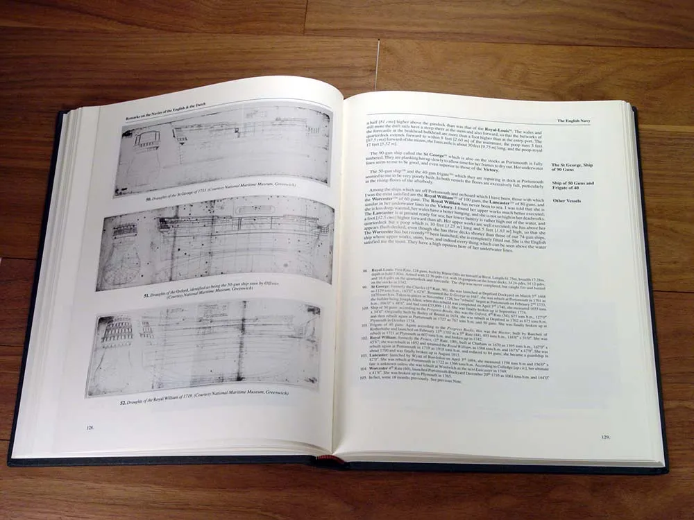 18th century shipbuilding. Remarks by Blaise Olliver