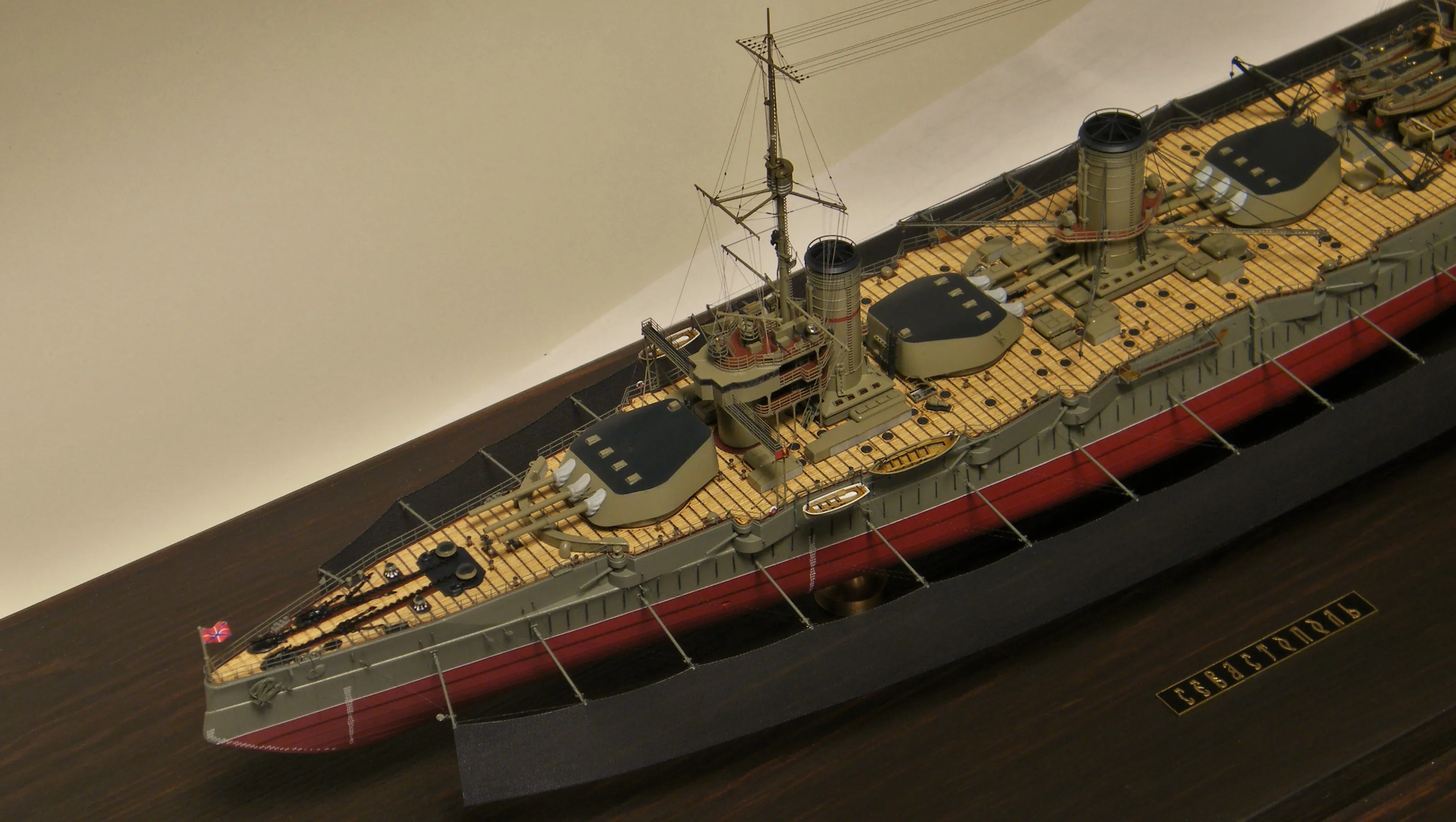 Модель корабля Линкор "Севастополь" начало 1915 г. - Верфь на Столе