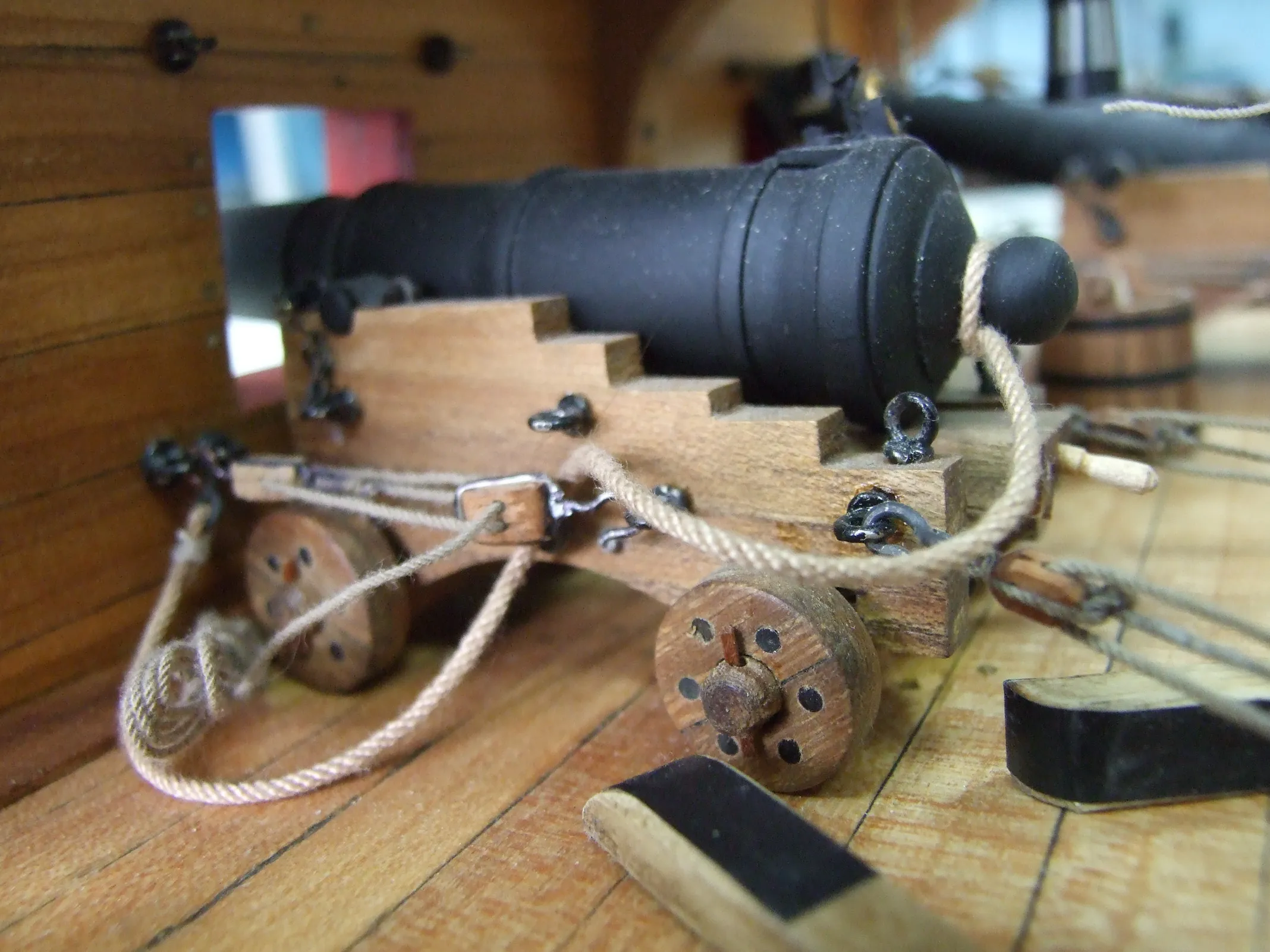 Модель корабля Фрагмент батарейной палубы  фрегата «Пандора» - Верфь на Столе