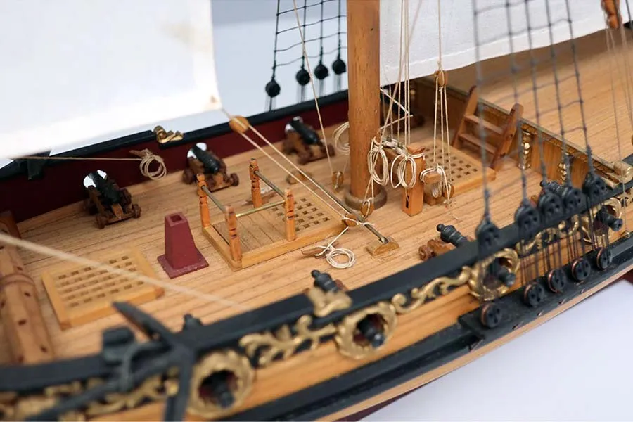 деревянная модель парусника Charles Royal Yacht 1674