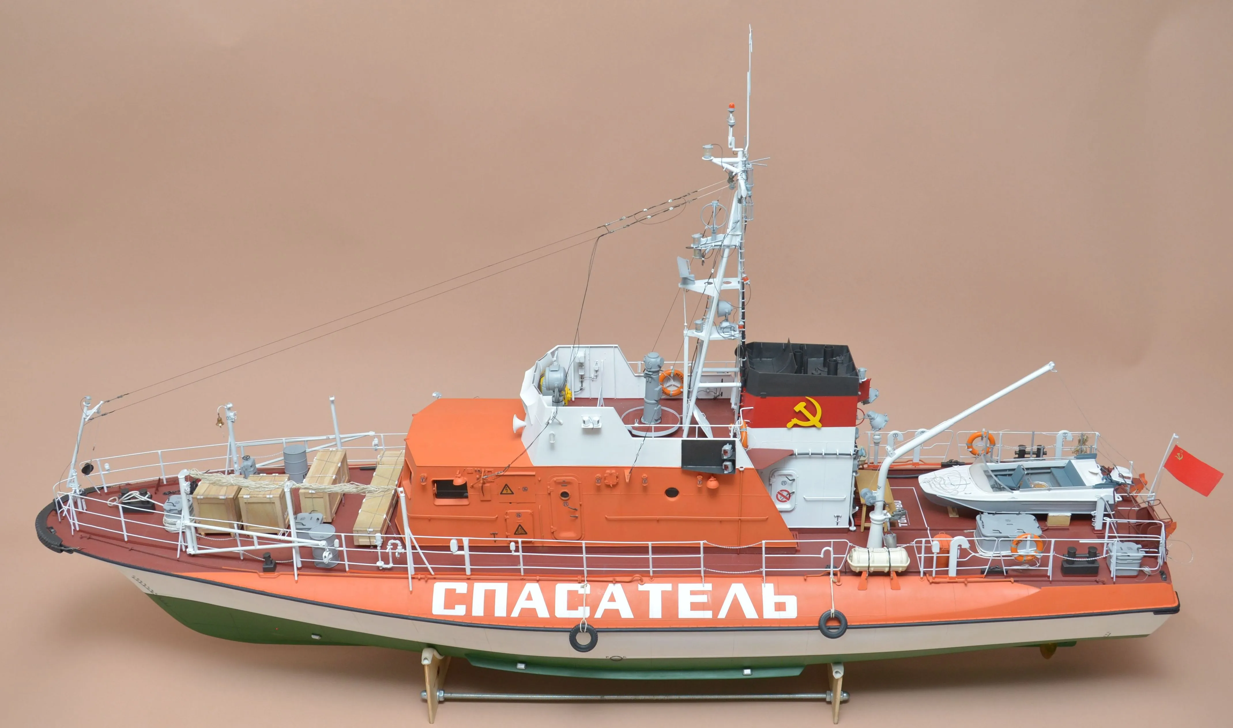 Модель корабля Всепогодный спасательный катер (ВСК) "МЕТЕЛЬ", пр. 1458 - Верфь на Столе