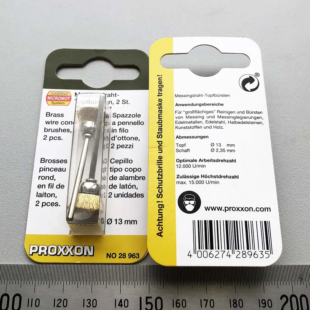 Латунные щётки Proxxon 12 мм, 2 шт Латунные щётки Proxxon 12 мм, 2 шт