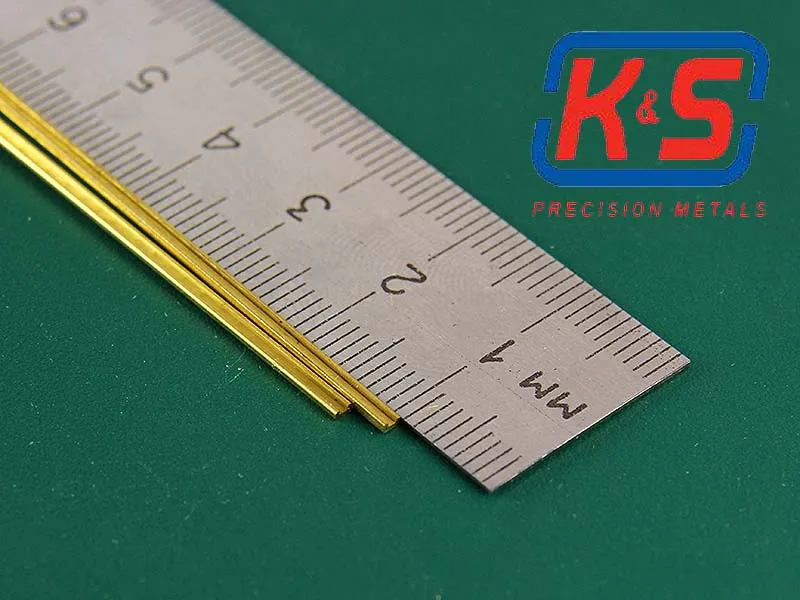 C-профиль латунный 1,6х0,8 мм, 1 шт