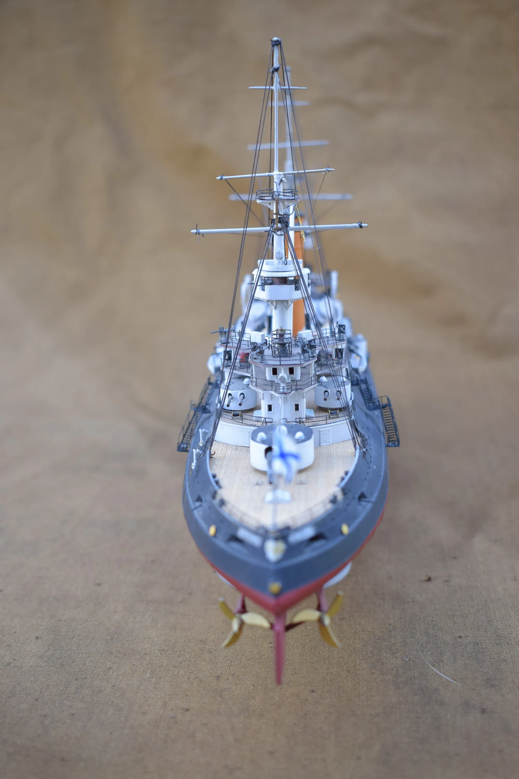 Модель корабля Броненосец РИФ «Цесаревич» на осень 1904 года - Верфь на Столе