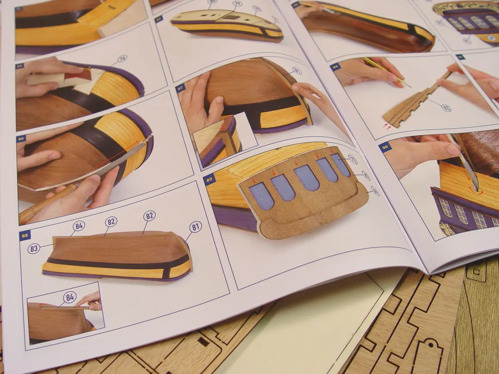 Барк Endeavour + (Полный набор инструментов, клея и краски)