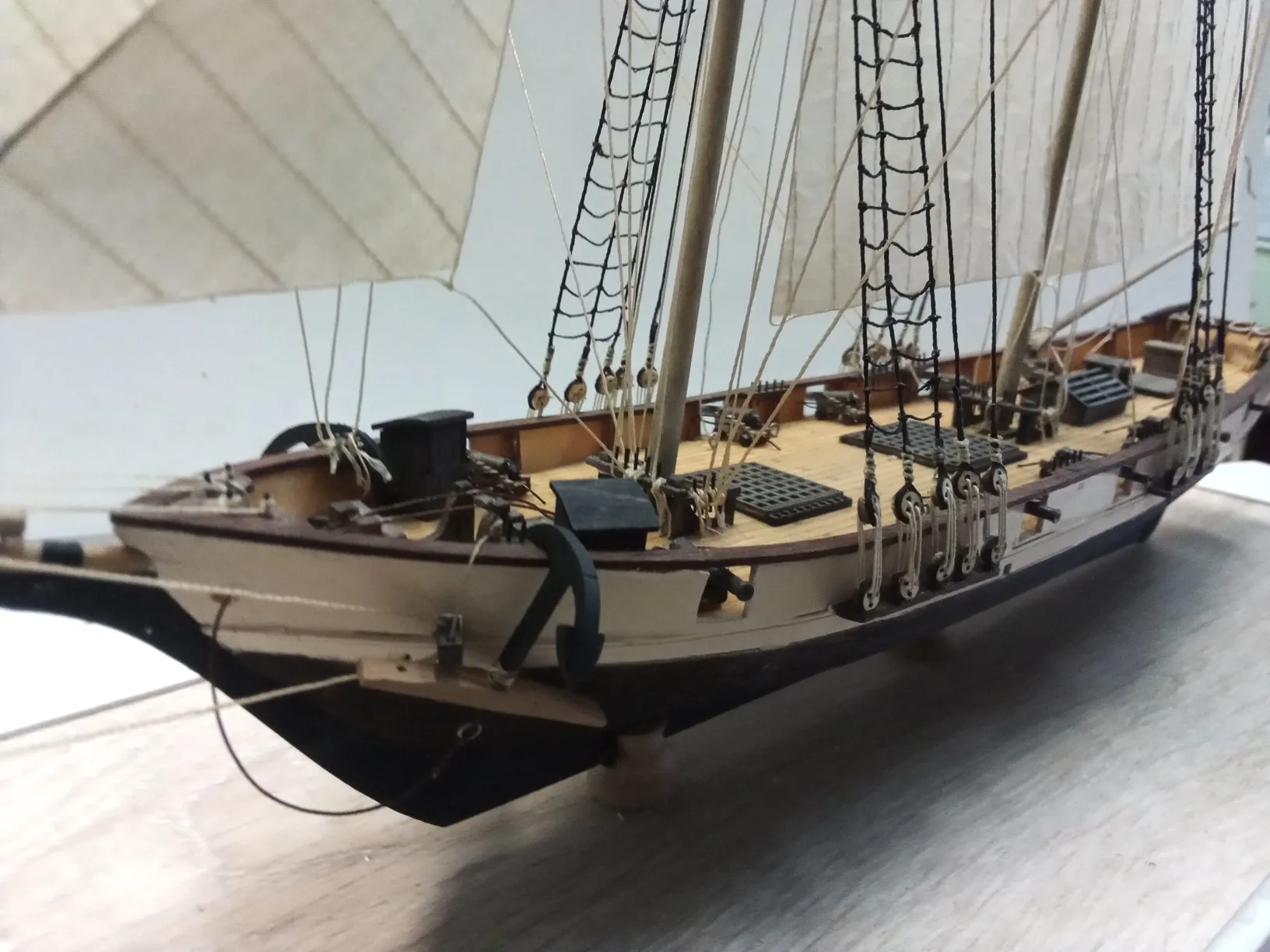 Модель корабля "Харви" - Верфь на Столе