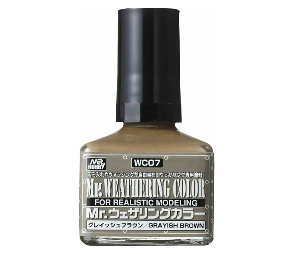Смывка Mr Weathering Color, серо-коричневая, WC 07, 40 мл