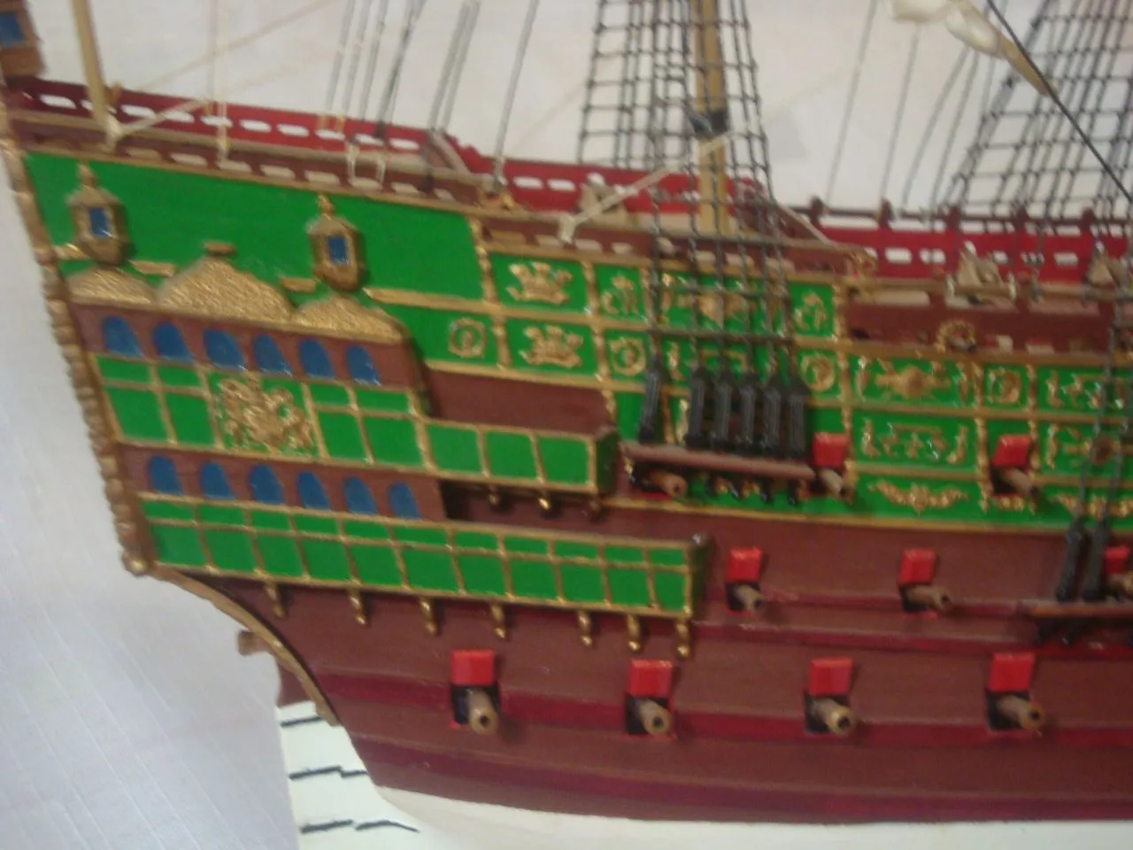 Модель корабля Галеон "Соверен оф зе Сиз" - Верфь на Столе