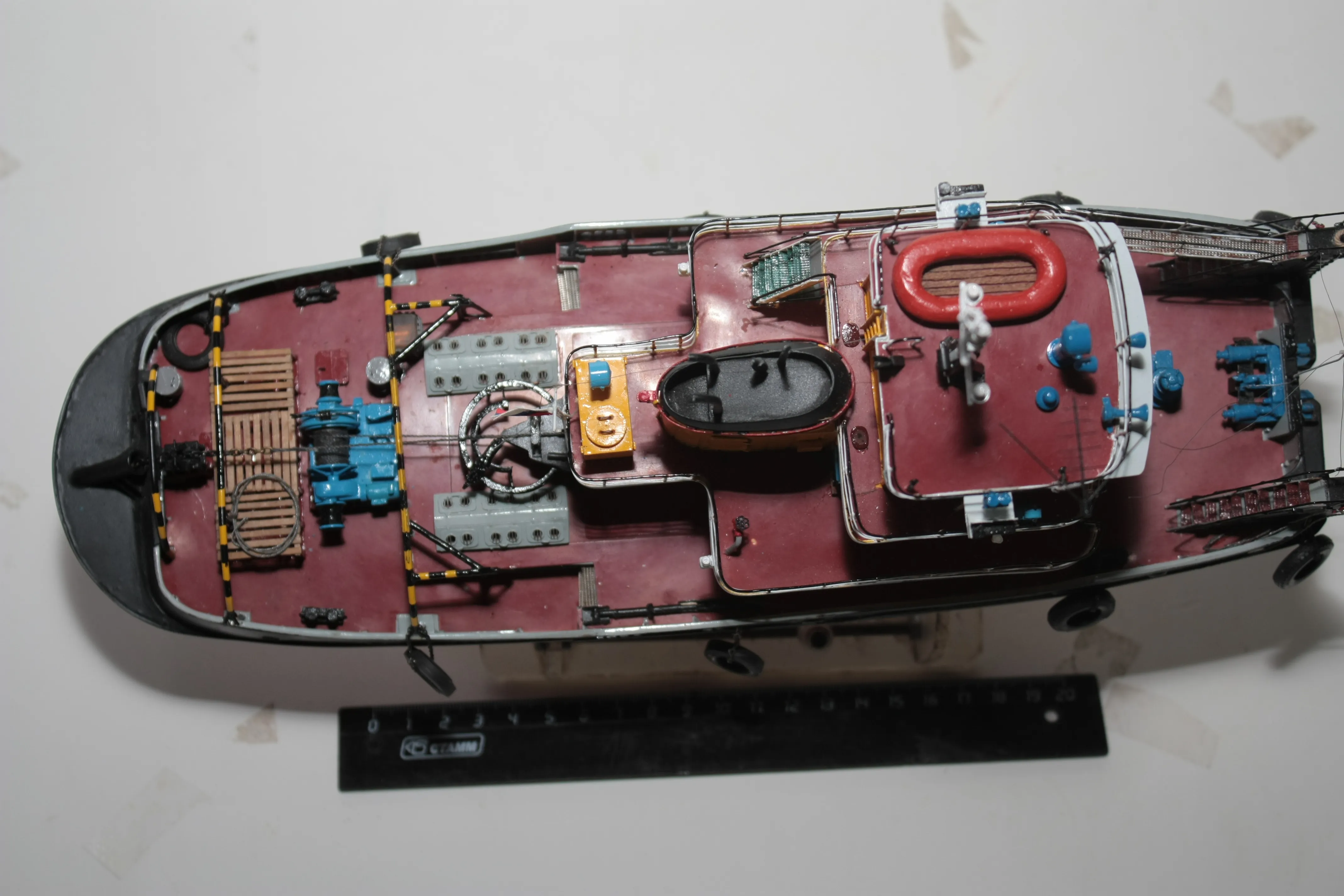 Модель корабля Буксир-толкач Шлюзовой-121 - Верфь на Столе