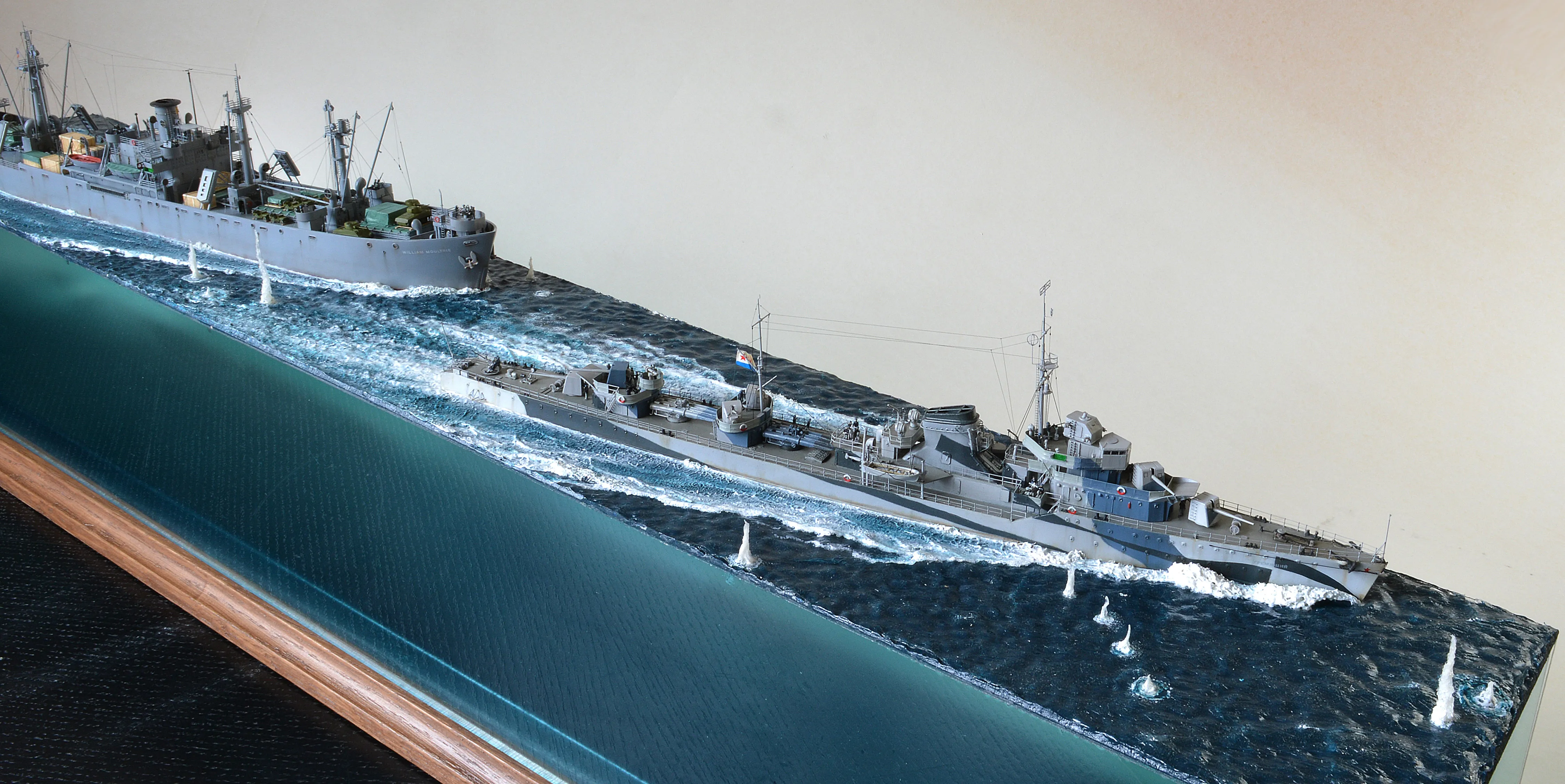 Модель корабля Диорама "Североморцы" - Верфь на Столе