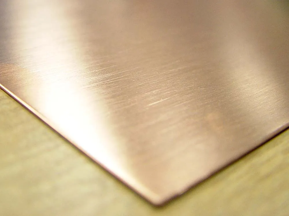 Медь 0,64 мм, лист 10х25 см