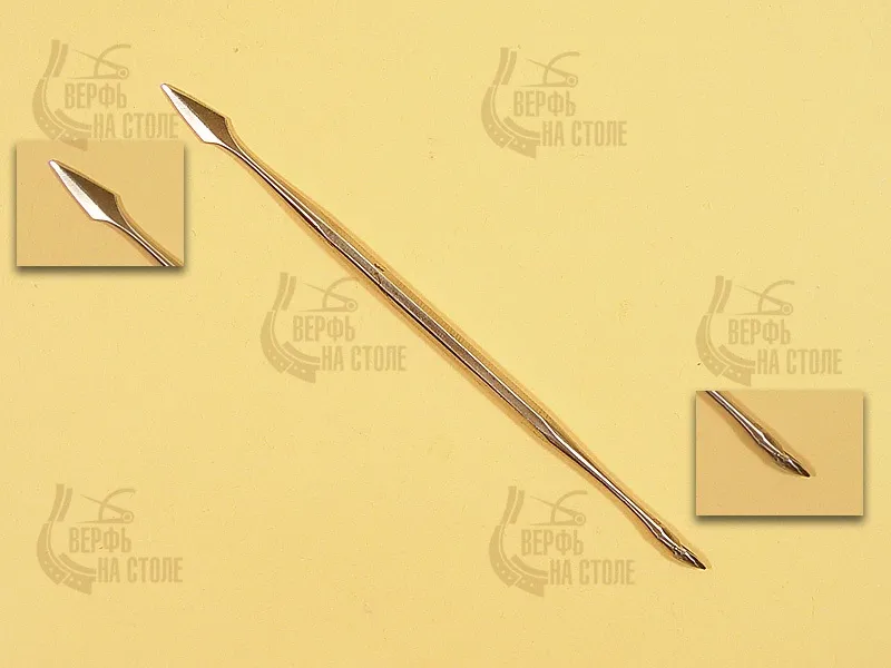 Стека двухсторонняя, ланцет и ланцетная ложка