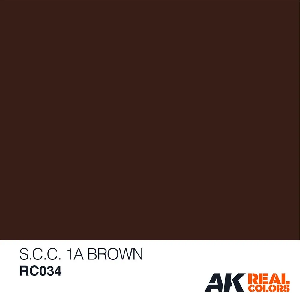 Краска AK Interactive, акриловая S.C.C. 1A Brown (коричневый), 10 мл