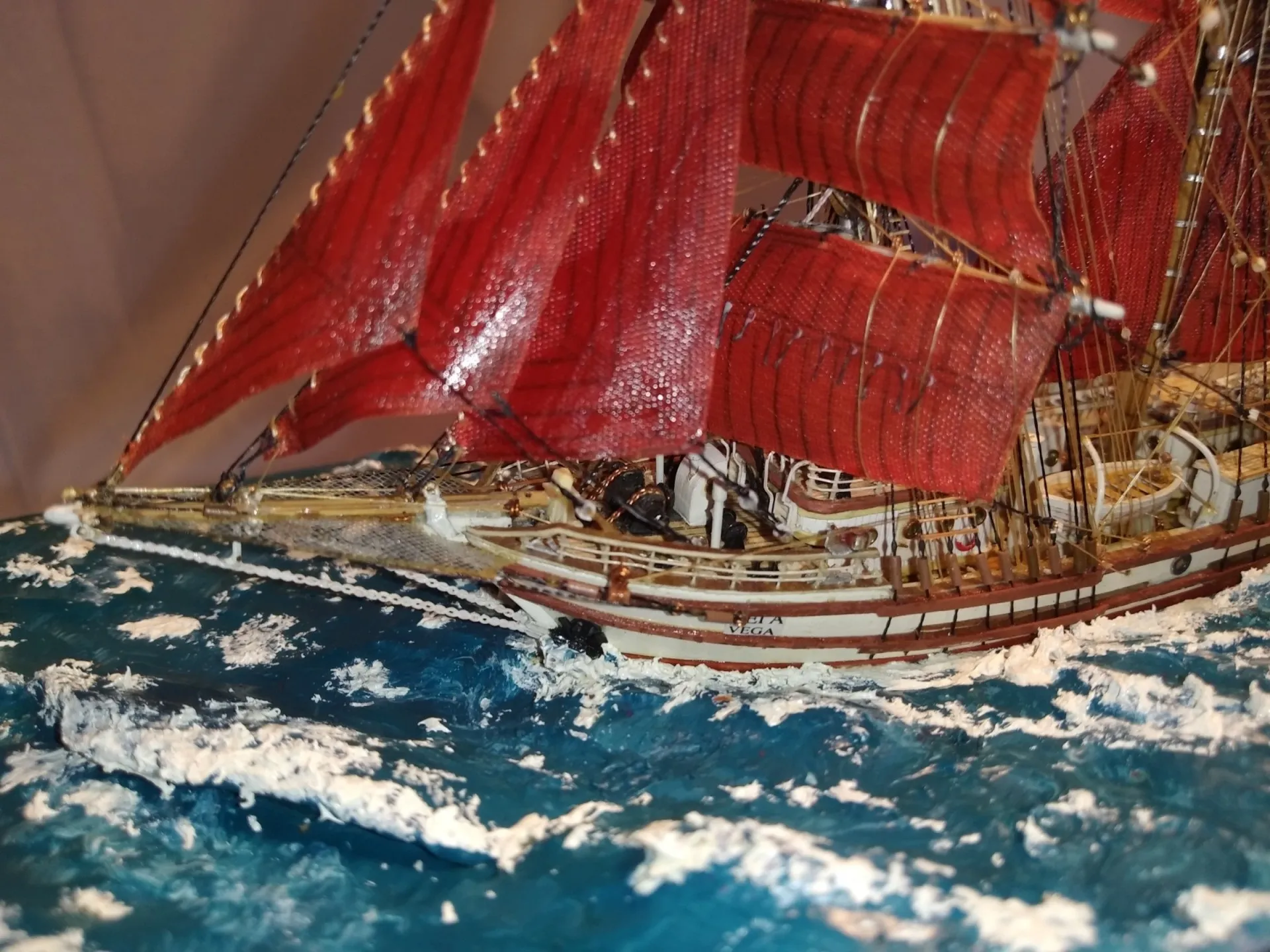 Модель корабля Баркентина "Вега" II - Верфь на Столе