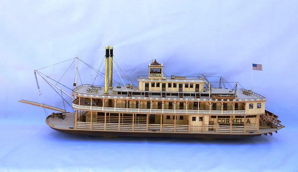 Модель корабля Речной пароход "Cornelia" - Верфь на Столе