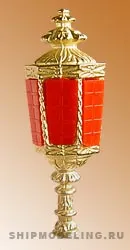 Кормовой фонарь, латунь и пластик, 30мм