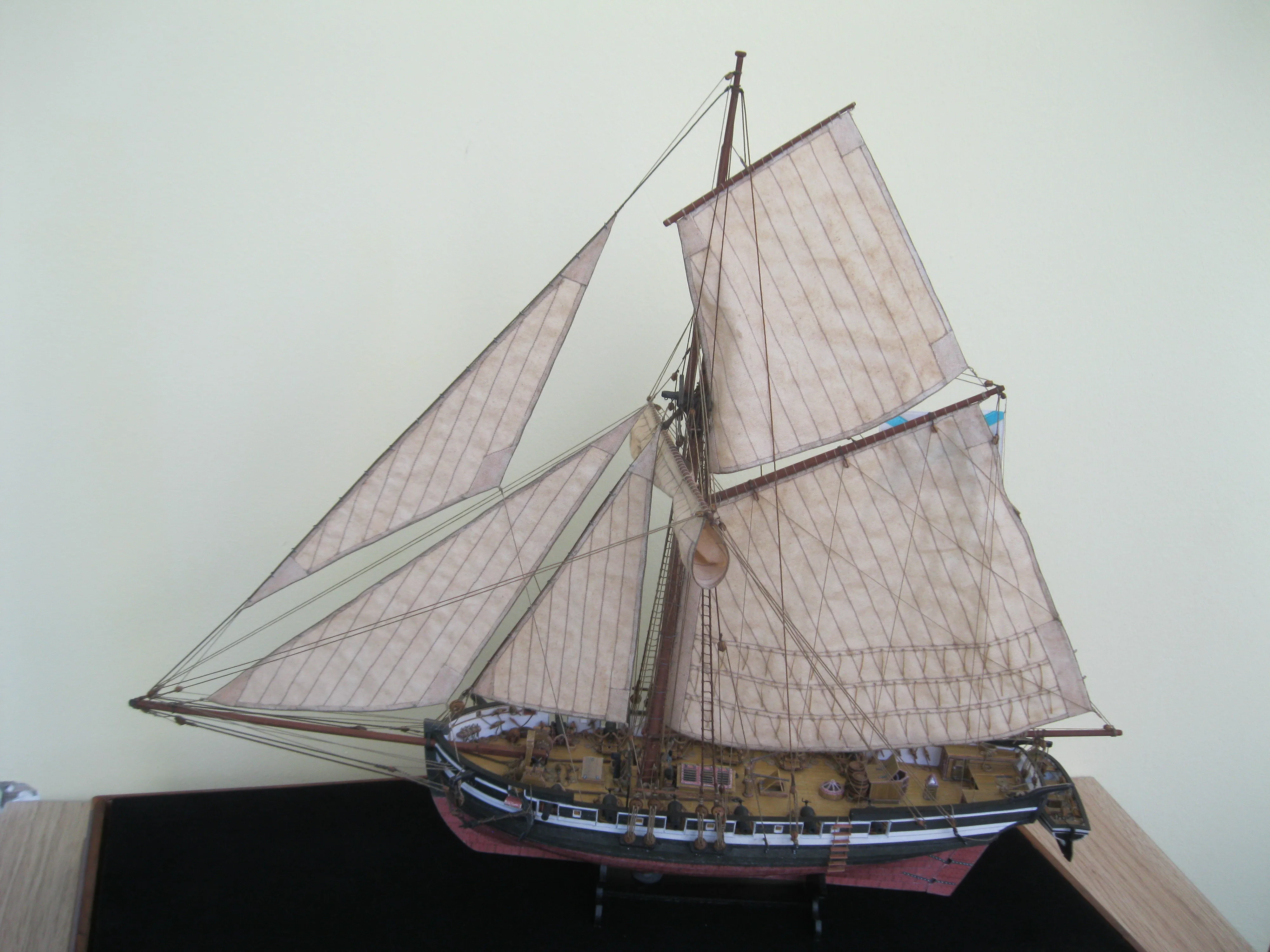 Модель корабля Тендер „Поспешный” - Верфь на Столе