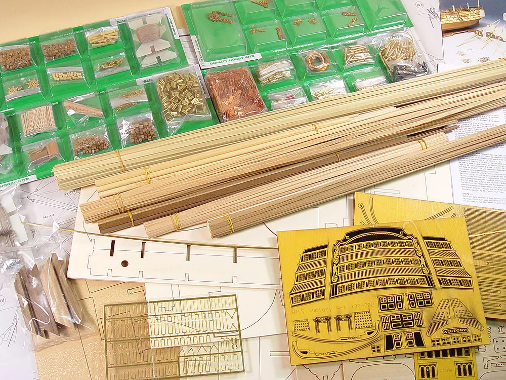 104-пушечный линкор Нельсона HMS Victory + (Полный набор инструментов, паруса, клея и краски)