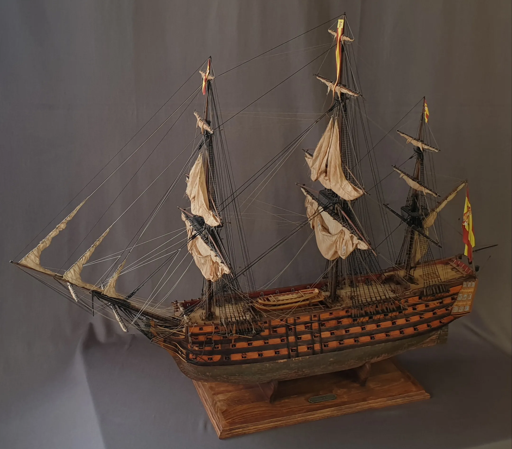 Модель корабля Santisima Trinidad (Испания), 1975 г. - Верфь на Столе