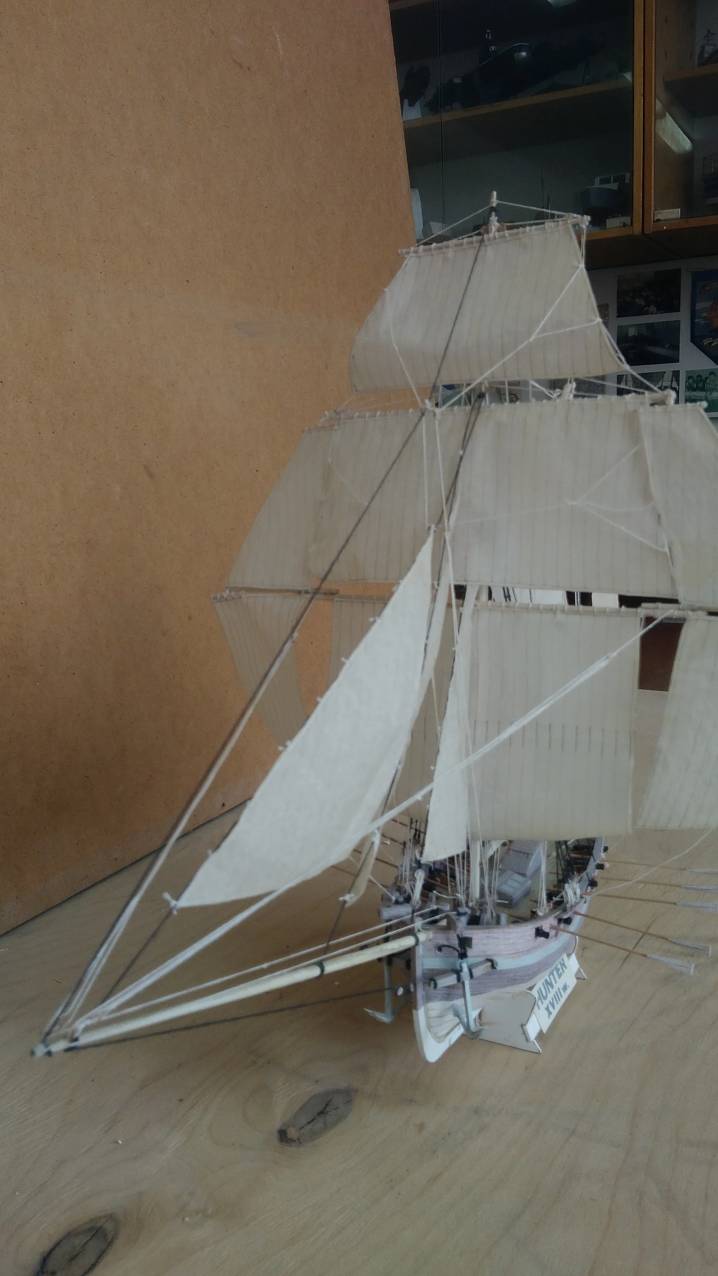 Модель корабля Английский парусный корабль 18 века HUNTER - Верфь на Столе