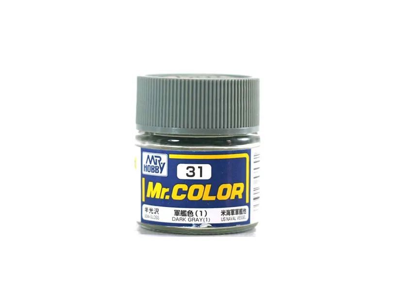 Краска Mr Color, темно-серая (1), полуматовая, C 31, 10 мл