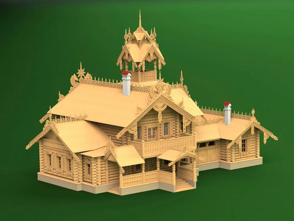 Загородный летний дом, 2880 деталей + (Стартовый набор инструментов)