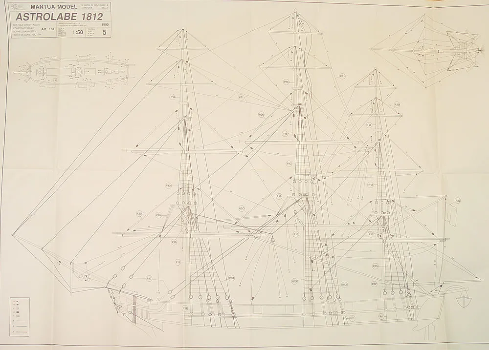 Чертеж корабля Astrolabe