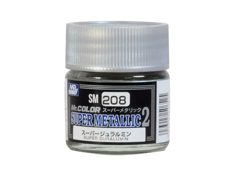 Краска Mr Color Super Metallic 2, дюраль, SM 208, 10 мл