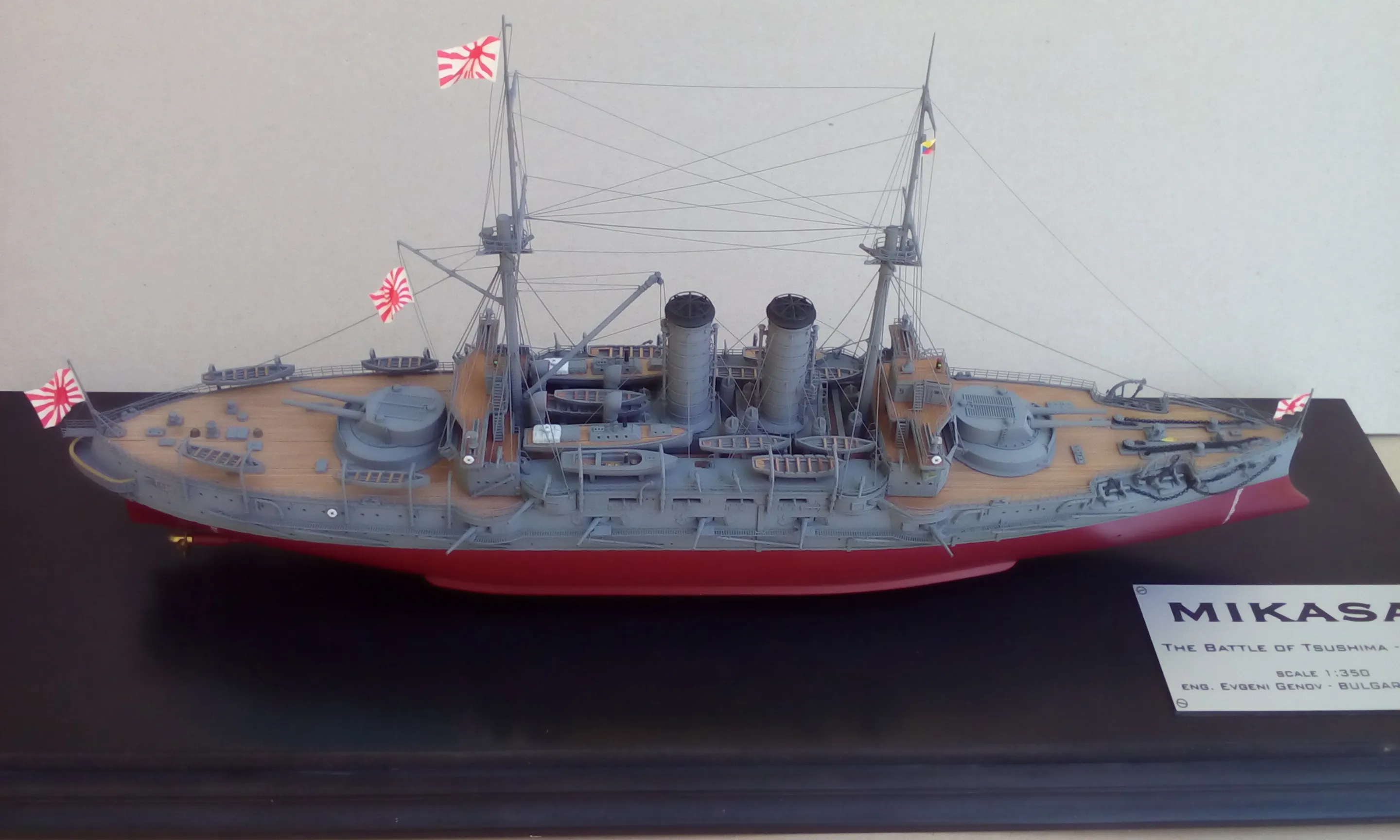 Модель корабля Броненосец "MIKASA" - Верфь на Столе