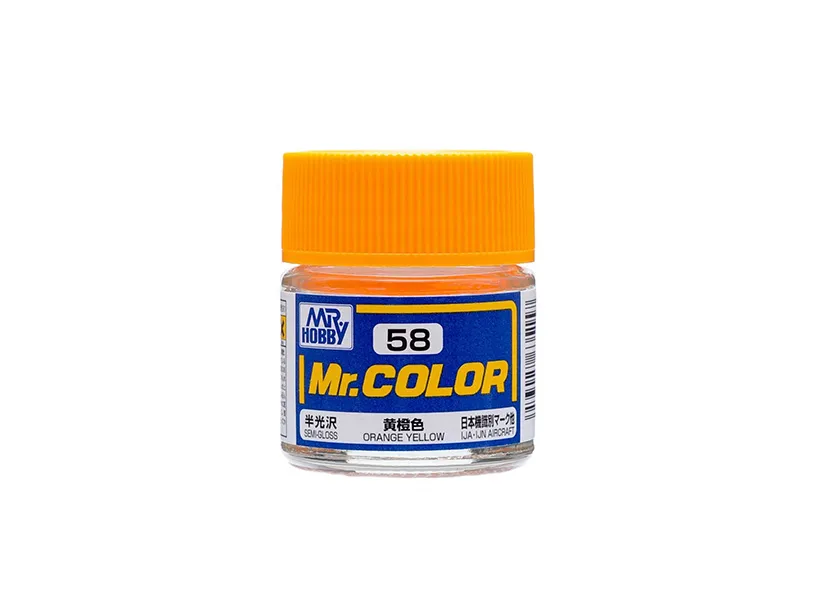 Краска Mr Color, желто-оранжевая, полуматовая, C 58, 10 мл