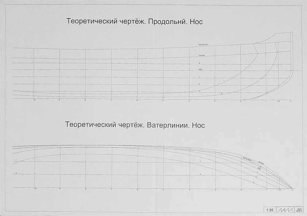 Чертеж буксира Мариинской системы Чертеж буксира Мариинской системы