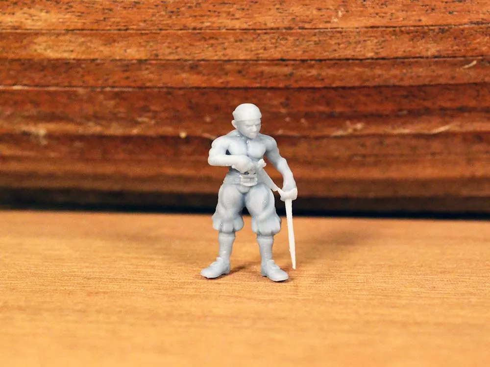 Фигурка пирата головореза, 25 мм