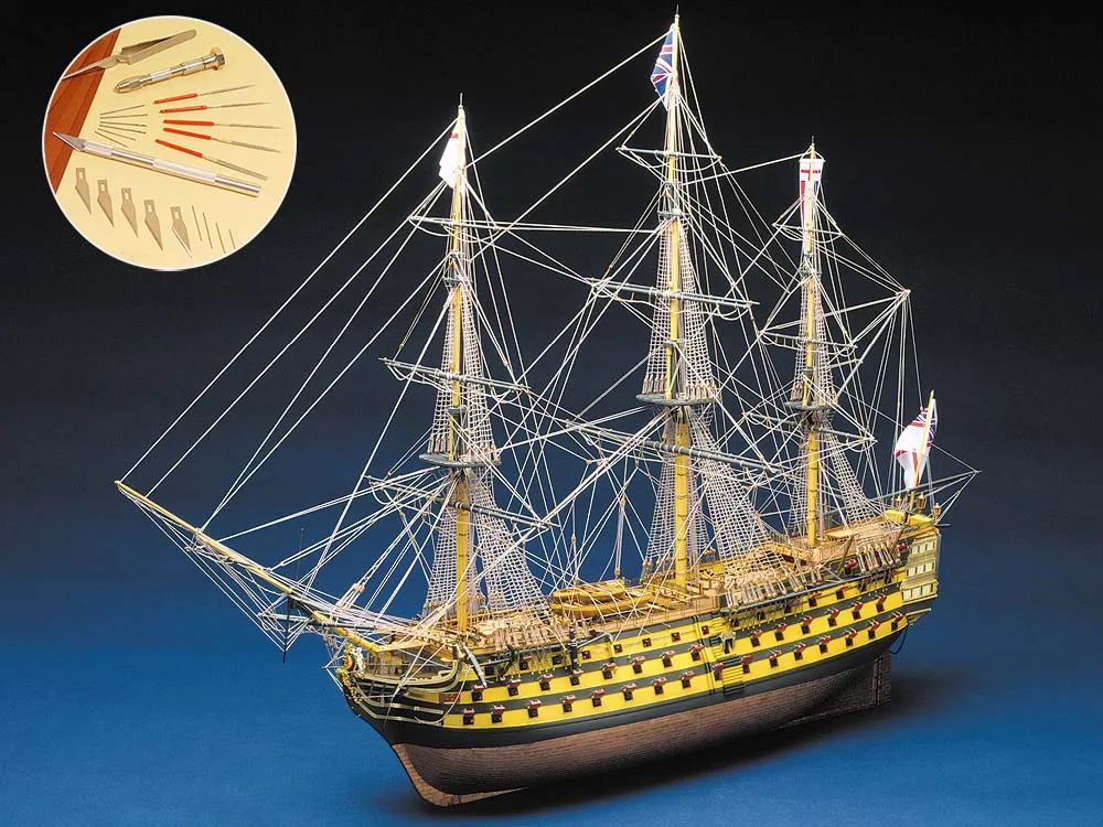 104-пушечный линкор Нельсона HMS Victory + (Стартовый набор инструментов)