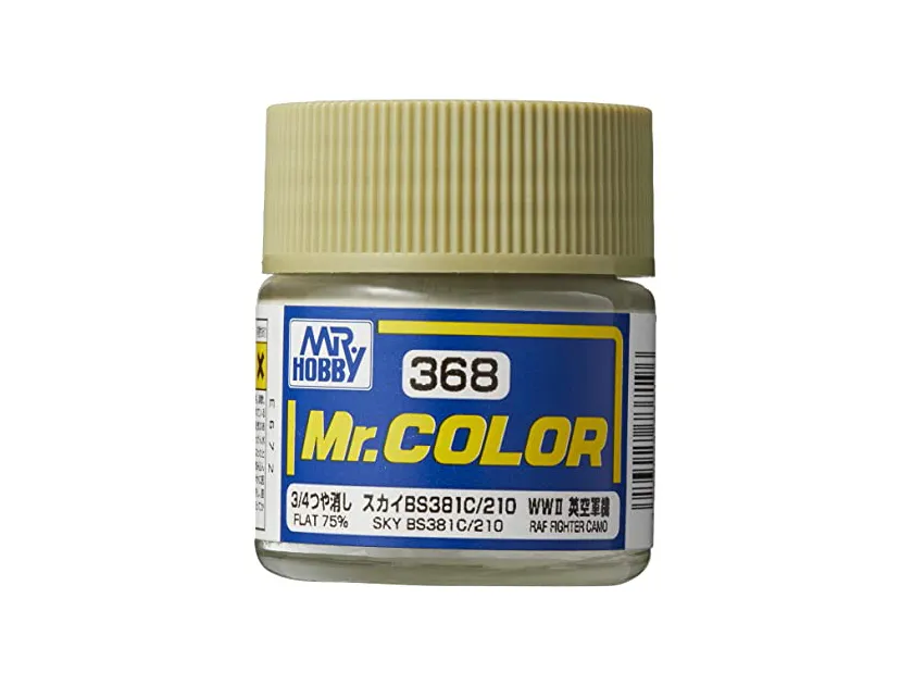 Краска Mr Color, небесная BS381C/210, матовая, C 368, 10 мл