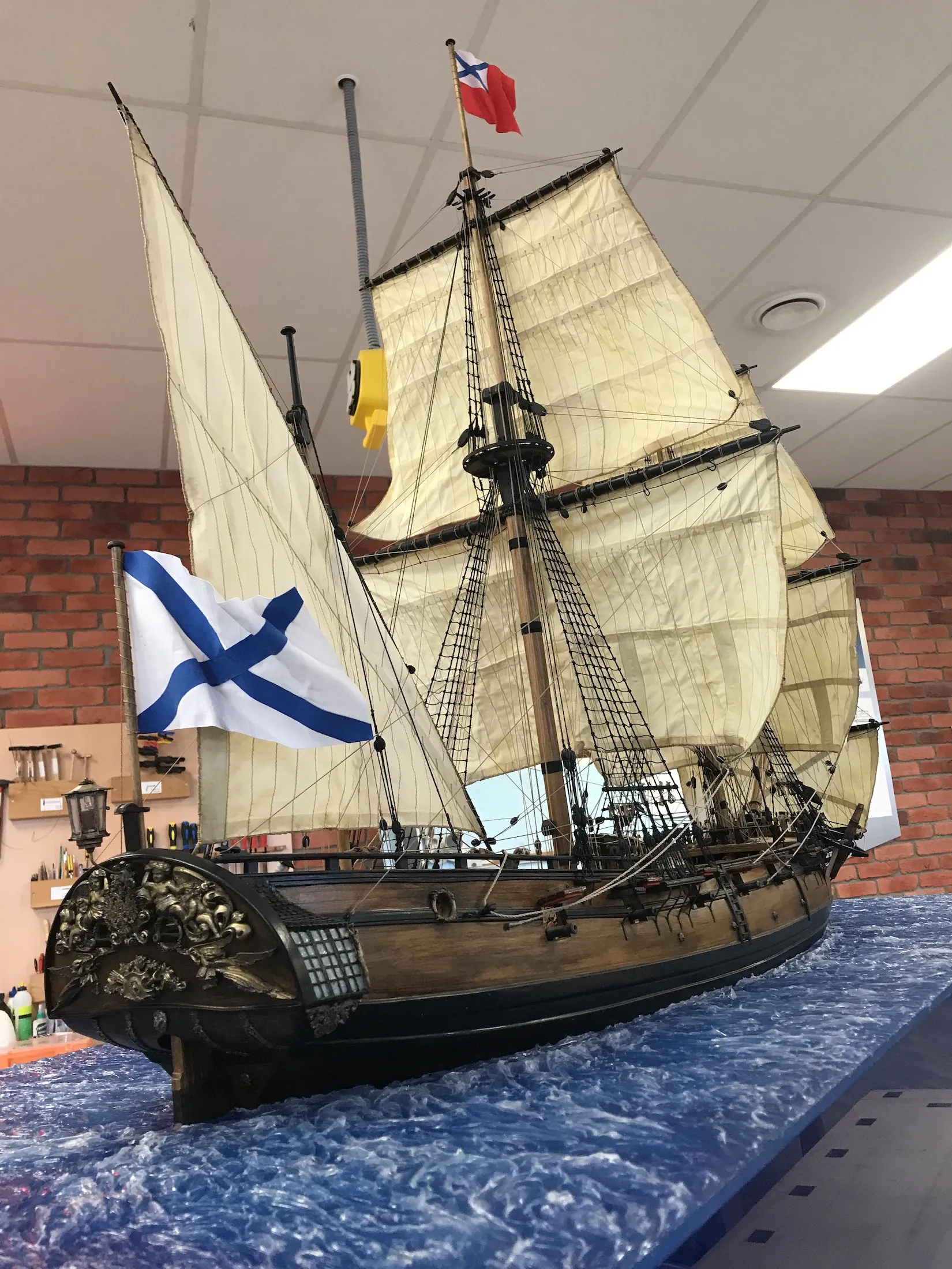 Модель корабля Шнява Балтийского флота "Фаворитка" - Верфь на Столе