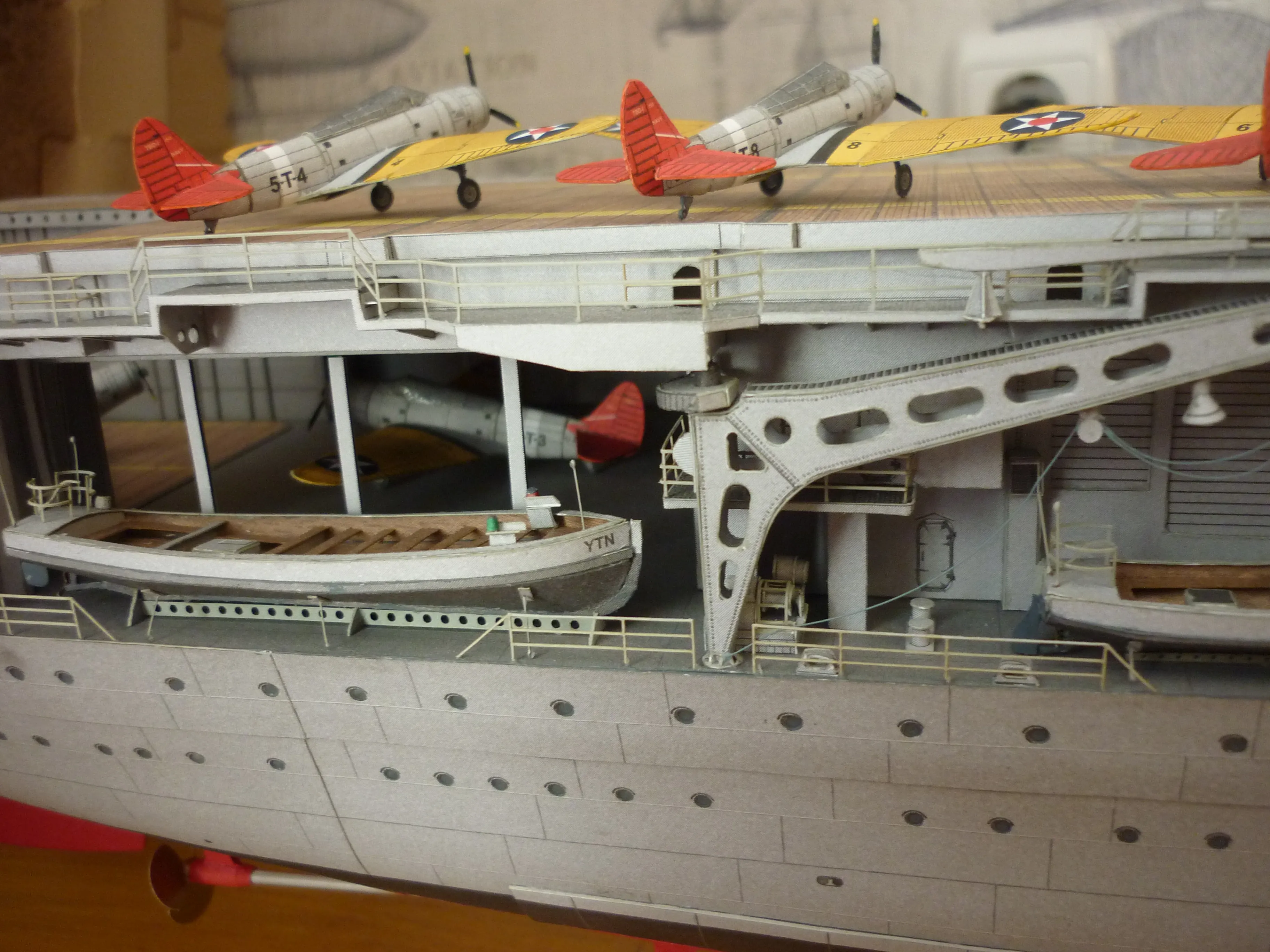 Модель корабля Американский авианосец USS Yorktown (CV-5) - Верфь на Столе