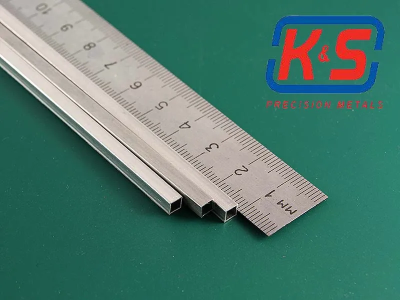 Квадратная алюминиевая трубка 4 мм, 1 шт