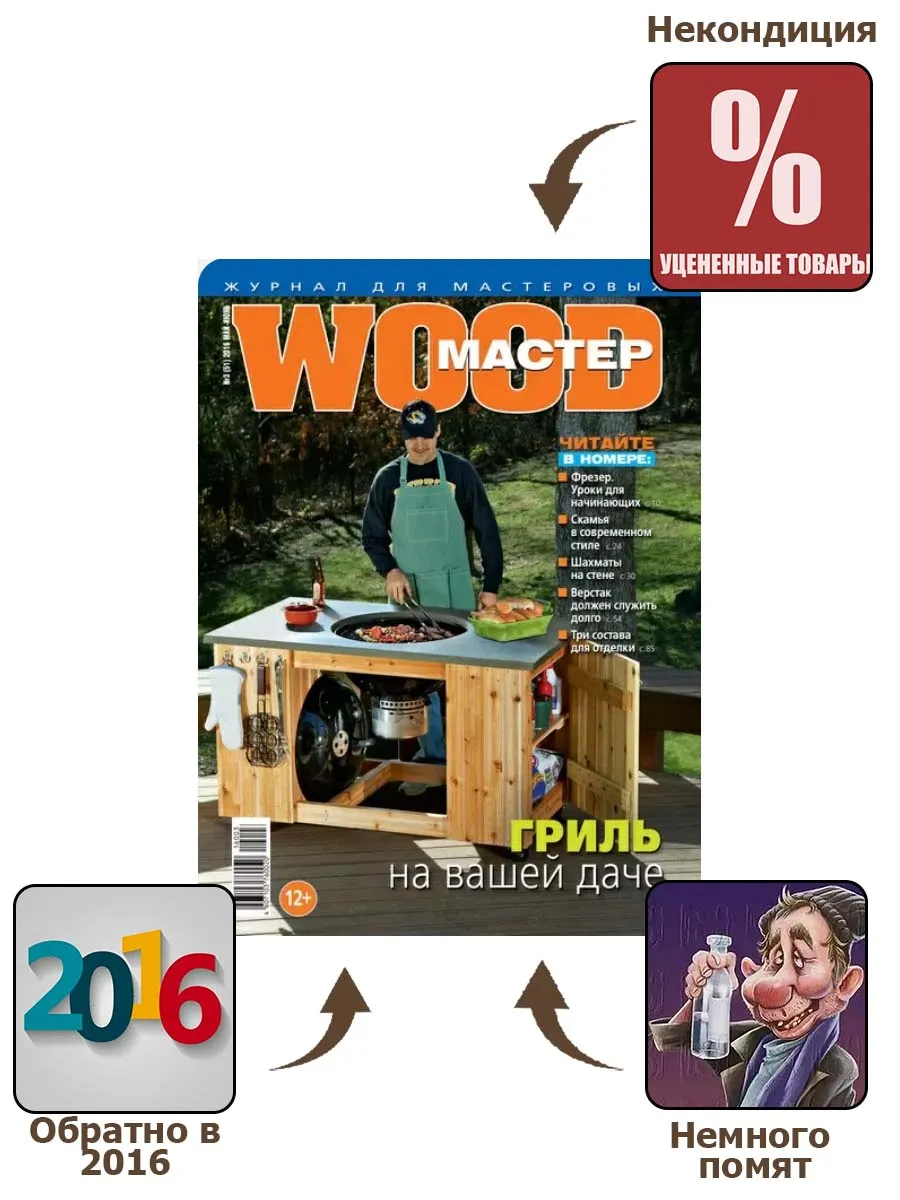 Журнал WOOD МАСТЕР номер 51 (3 за 2016 год) НЕКОНДИЦИЯ