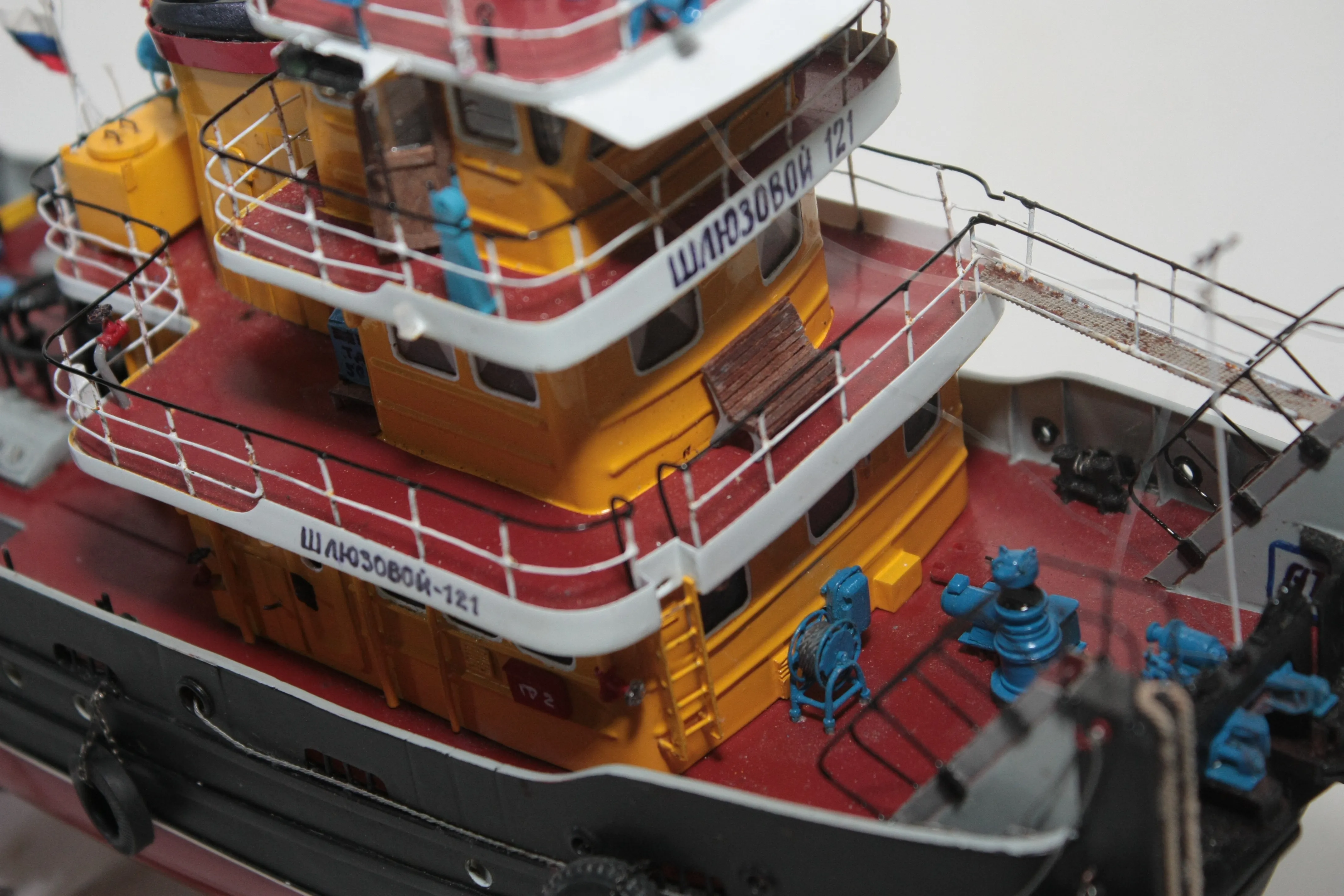 Модель корабля Буксир-толкач Шлюзовой-121 - Верфь на Столе