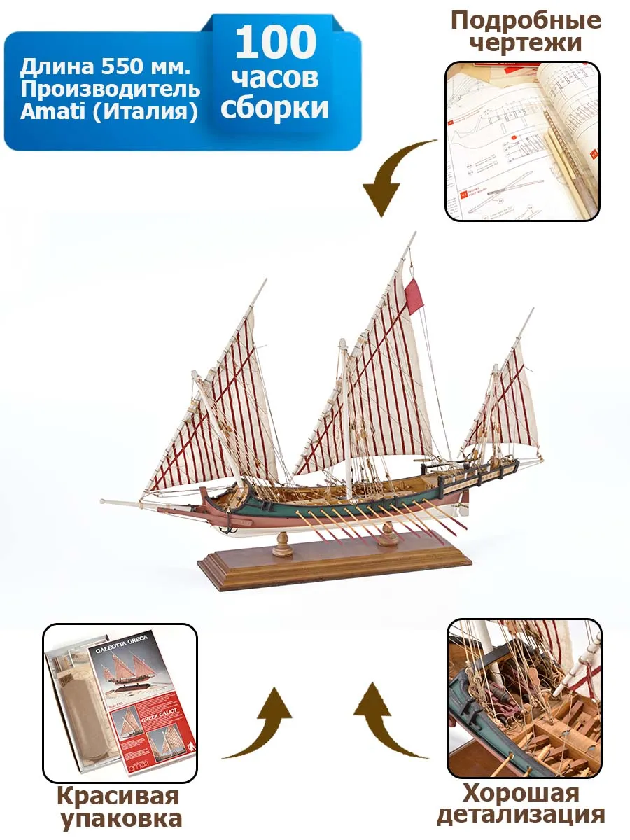 модель корабля Greek Galliot