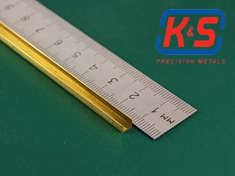 C-профиль латунный 3,2х4,75 мм, 1 шт