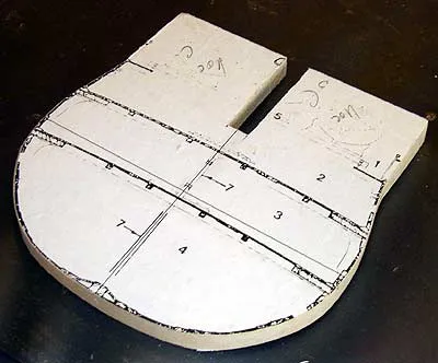 Матрица для одного из шпангоутов